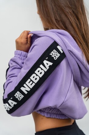 Худі Nebbia Cropped Zip-Up Hoodie Iconic Lila 254 Lilac