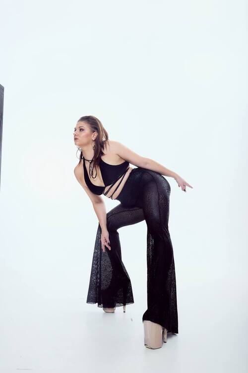 SILHOUETTE PANTS Black mesh_ чорна сітка