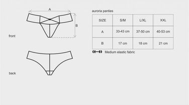 Трусики кружевные с декоративным бантиком Obsessive AURORIA Panties синие, XXL