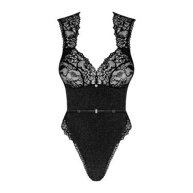 Елегантне сексуальне боді Obsessive Elisetta чорне, L/XL