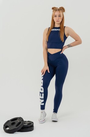 Топ Nebbia Cropped tank top GYM THERAPY Dark Blue 618 Blue Dark