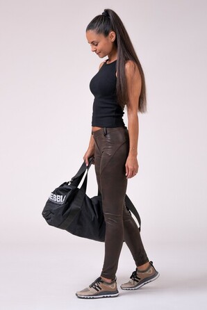 Штани NEBBIA LEATHER LOOK BUBBLE BUTT PANTS 538 Brown