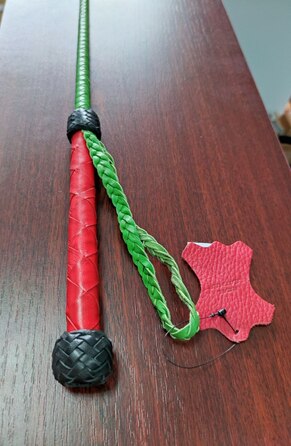 Стек троянда Kid Grain Leather Rose Crop With Calf Leather Rose шкіра