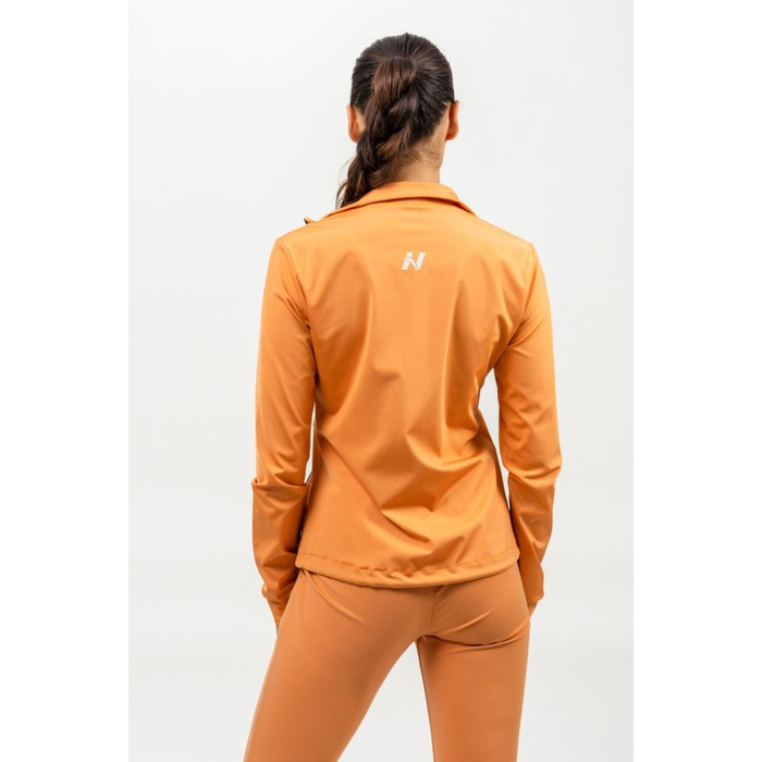 Кофта Nebbia Shiny Zip Up Workout Jacket SLEEK Orange 481