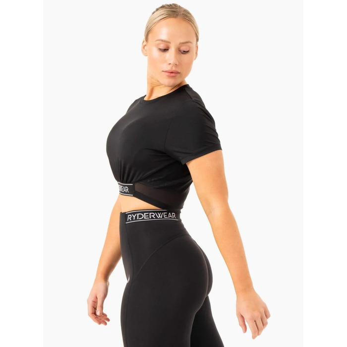 Топ Level Up Cropped T-Shirt - Black