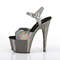 Босоножки Pleaser Adore-709HGCH *Каблук 7 дюймов, босоножкии с ремешком на щиколотке шириной 2 3/4 дюйма, серые