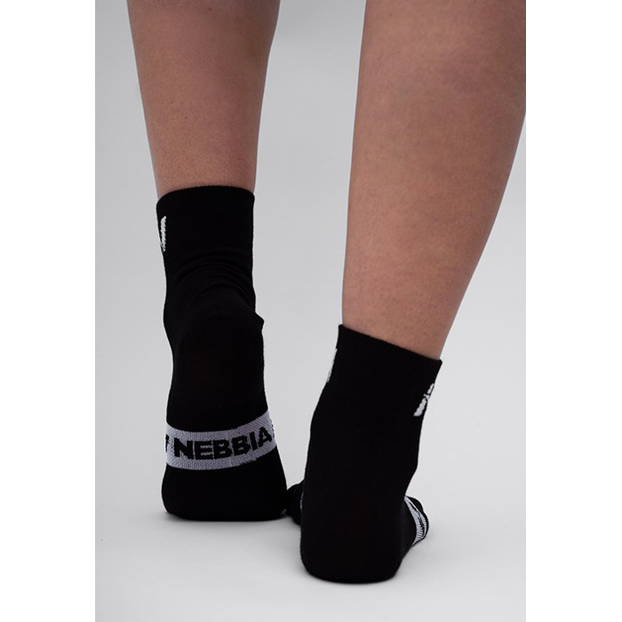 Шкарпетки NEBBIA 'EXTRA PUSH' Crew Socks Black 128
