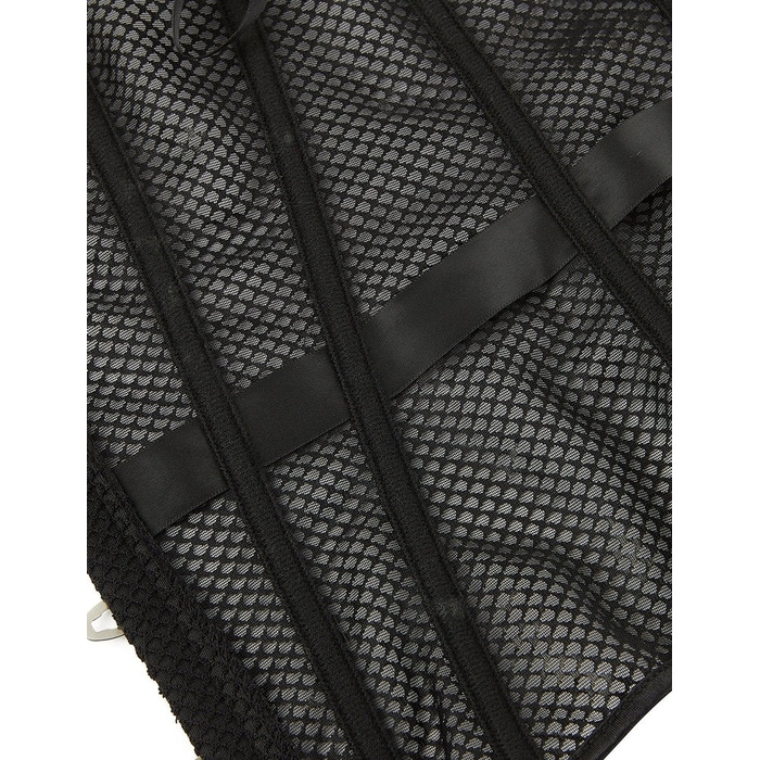 Корсет из сетки Star Night с крючками и шнуровкой, черный, M (без коробки)