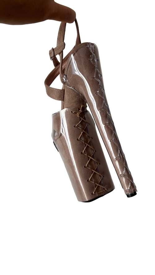 Прозорий силіконовий захист на каблук стріпів босоніжки для кращого зчеплення з пілоном