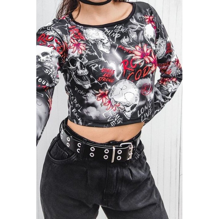 Топ Rock Code Blusa Cropped Shiver