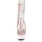Чоботи Pleaser Delight-1018C *6 дюймів на підборах, 1 3/4 дюйма з відкритим носком/п'ятою, бокова блискавка, прозорі/райдужні