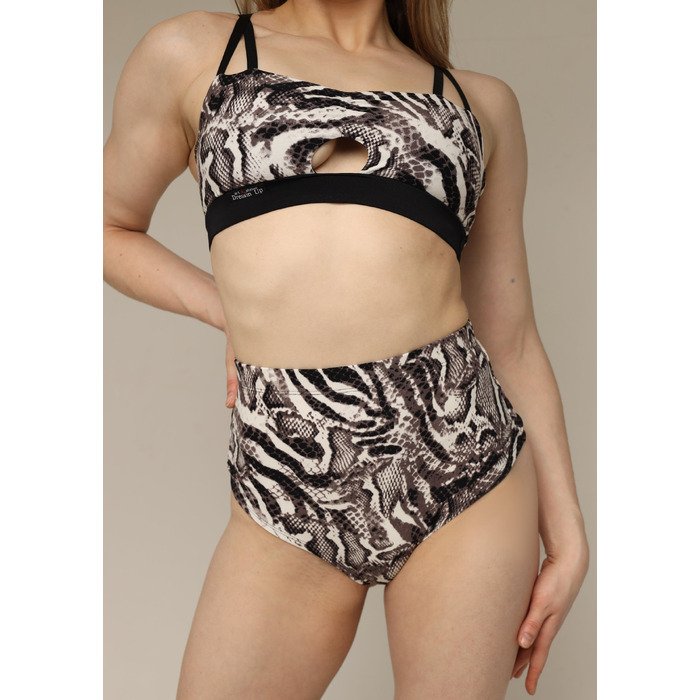 Animal Print – Високі шорти для pole dance, heels та сценічних виступів - зебра