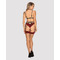Комплект кружевной с поясом для чулок Obsessive Sugestina 3-pcs set L/XL