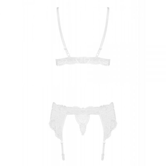 Комплект Obsessive 810-SEG-2 3 pcs set white L/XL