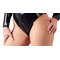 Боді латексне LateX з блискавкою та відкритим доступом, чорне, XL