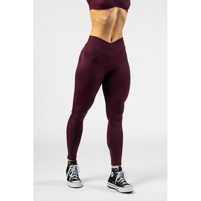 Легінси Nebbia V-shaping Belt Leggings STRONG BEAUTY Dark Red 425