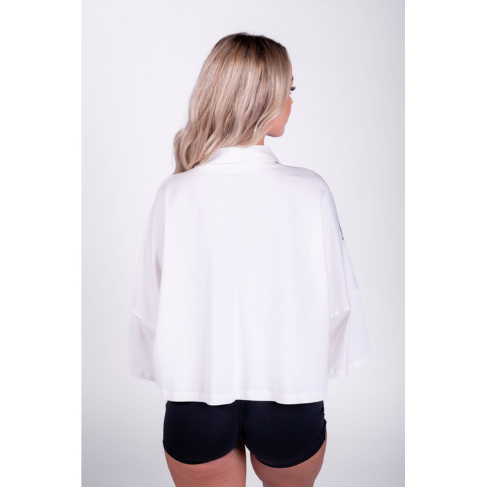 Сорочка Nebbia Boxy Cropped Shirt With Pockets White 598 UNI