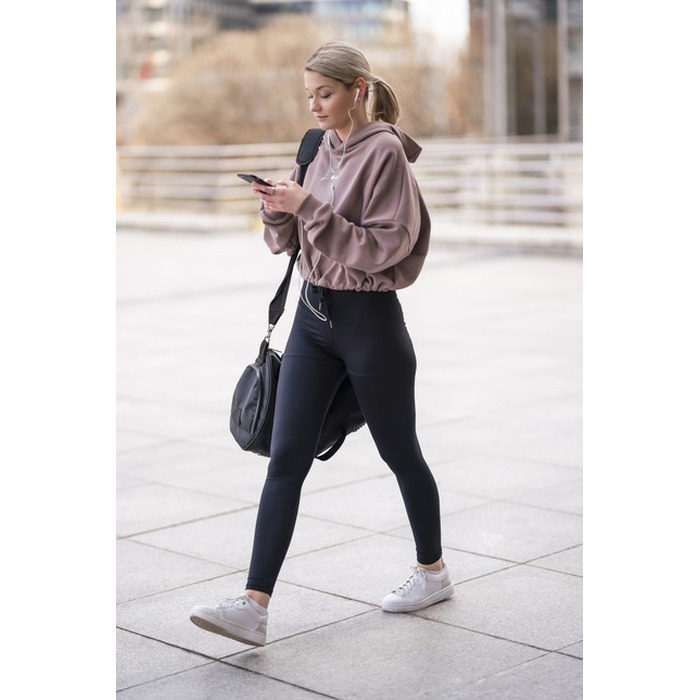 ХУДІ LOOSE FIT CROP HOODIE ICONIC BROWN 421