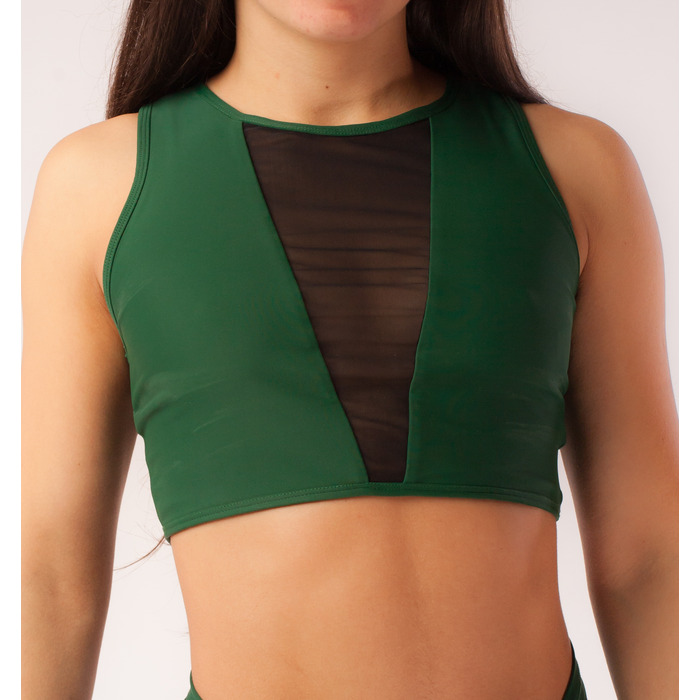 Топ з сіткою для тренувань Зелений