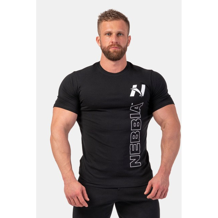 ФУТБОЛКА VERTICAL LOGO NEBBIA T-SHIRT BLACK 293