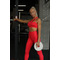 Топ Fitzona ONE SHOULDER RED TOP WITH FISHNET