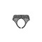 Трусики еротичні з відкритим доступом Obsessive Strapelie Crotchless Panties S/M