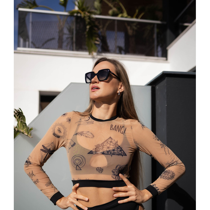 купальник топ Baisse & плавочки Baisse и Рашгард ТАТУ