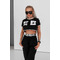 Топ Nebbia Oversized crop top GAME ON Black 610