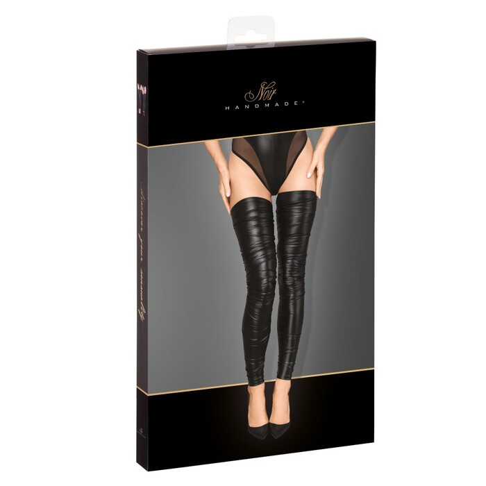 Чулки без носка F207 Noir Handmade S