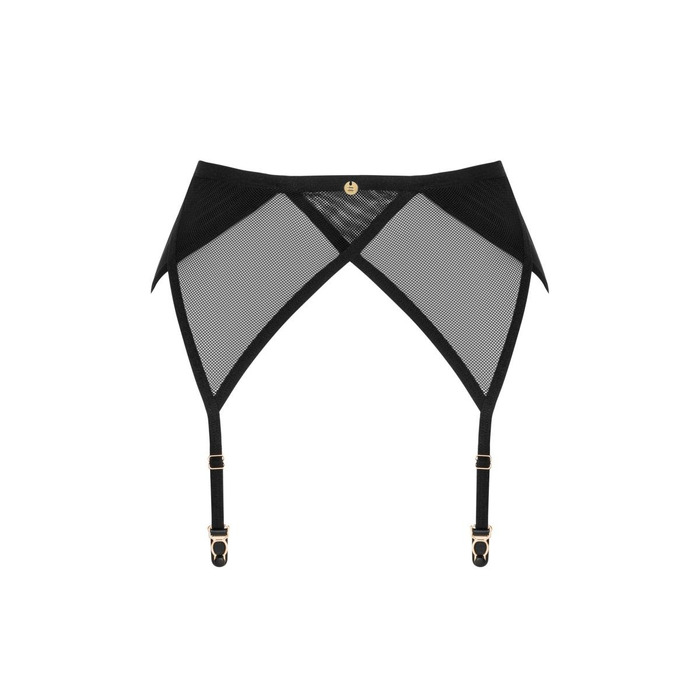 Пояс для чулок Obsessive Nesari garter belt, черный, XS/S