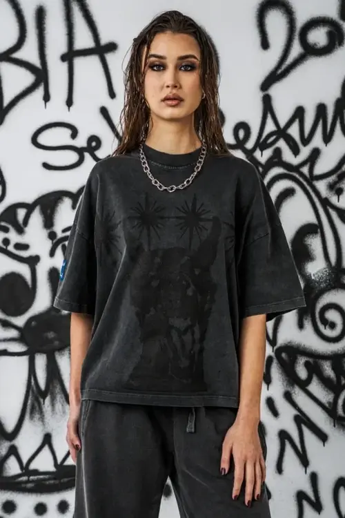 Футболка NEBBIA x Sexsdreams Women’s Oversized Tee Black 813