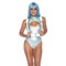 Портупея з крилами Leg Avenue Furry Angel wing body harness білого кольору, O/S