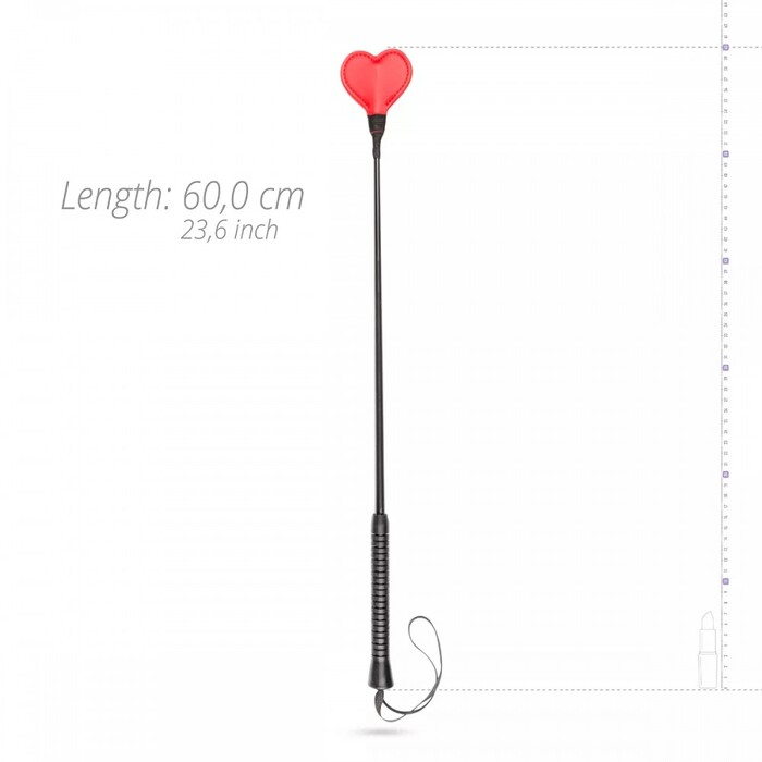 Стек сердечко Whipped черно-красный, 60 см