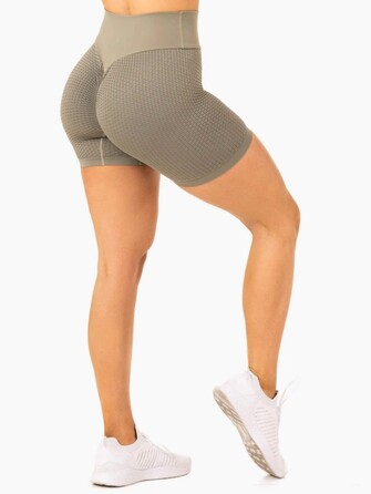 Шорты Honeycomb Scrunch Seamless Shorts - Khaki