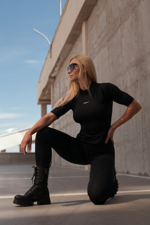 Футболка Python SnakeSkin Mid Sleeve T-shirt 416 Black