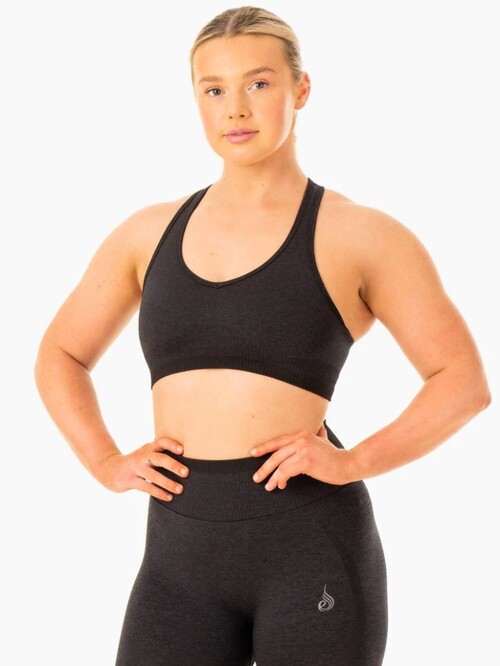 Топ Excel Seamless Sports Bra - Black Marl