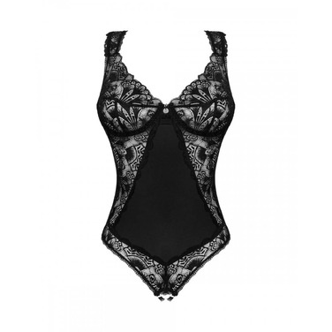 Кружевное боди с интимным вырезом XS/S Donna Dream Obsessive