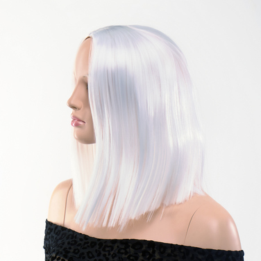 Перука боб каре Fetish Hair білий, 30 см