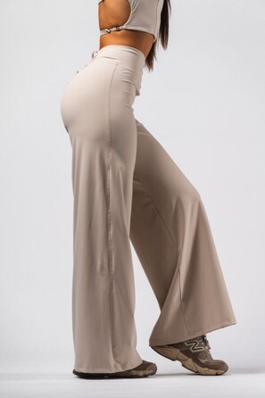 Штани Deni x NEBBIA High-waist Flared Pants Cream 312