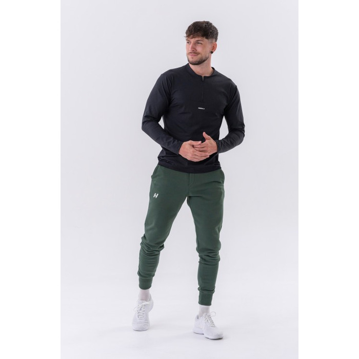 Штани Slim sweatpants with side pockets 'Reset” 321 Dark Green Khaki