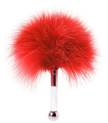 Пушок на короткой ручке Runye, красный