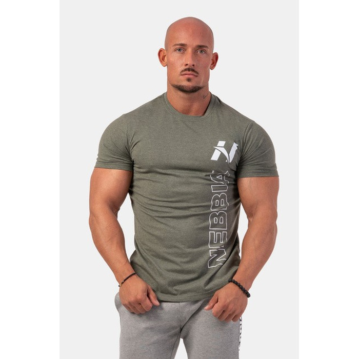 ФУТБОЛКА VERTICAL LOGO NEBBIA T-SHIRT KHAKI 293