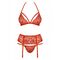 Комплект Obsessive 838-SEG-3 SET L/XL червоний