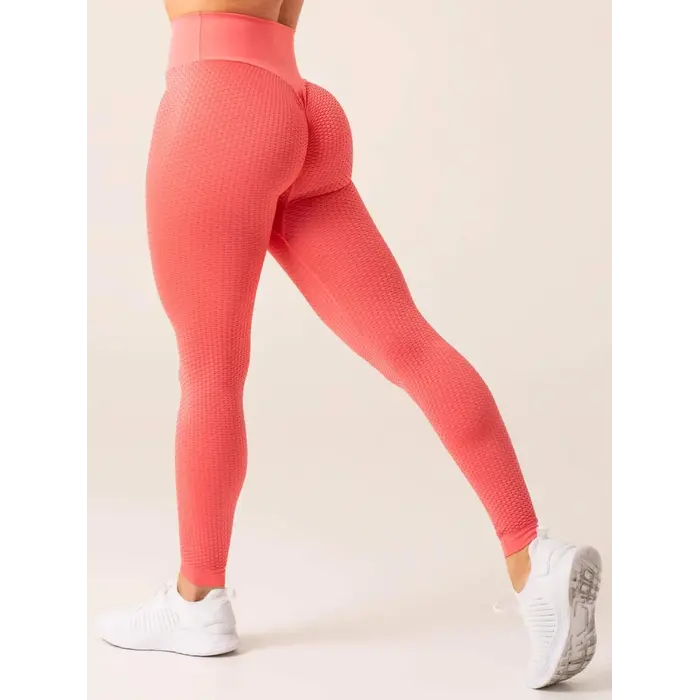 Легінси Ryderwear Honeycomb Scrunch Seamless Leggings - Coral Pink