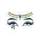 Наклейка з коштовностями Leg Avenue Клеопатри Cleopatra face jewels sticker