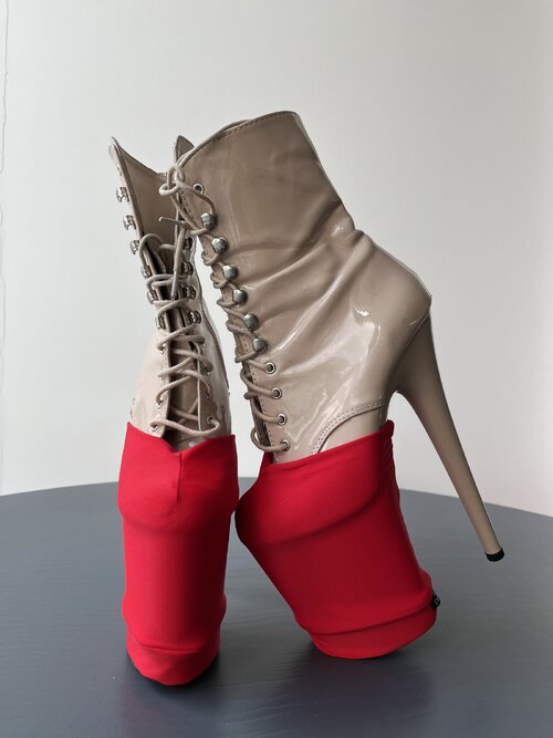 Захисти для Взуття Matte Stretch для Pole Dance Heels Захист та Стиль - червоний