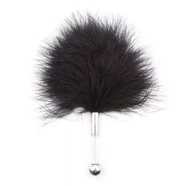 Пушок на короткой ручке Runye, черный