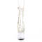 Чоботи Pleaser Adore-1018C-2 *7 дюймів на підборах, 2 3/4 дюйма з відкритим носком/п'ятою, з блискавкою збоку, прозорі