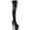Чоботи Pleaser Enchant-3000 *8 дюймів на підборах, 3 3/4 дюйма з PF Stratch, чорні