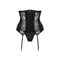 Корсет під груди та стрінги Obsessive Chic Amoria чорний, XS/S